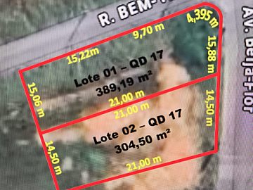 DOIS TERRENOS A VENDA ILHOTA